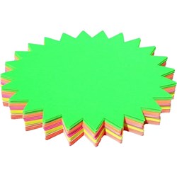 Stars Fluoro Brenex 250mm Assorted Colours Pack of 60